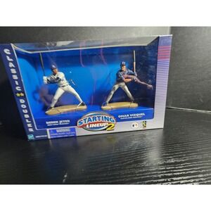 Starting Lineup 2 Classic Doubles Derek Jeter Omar Vizquel MLB Figures Hasbro